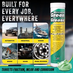 Ultra Heavy Duty Green Grease Tube (14oz, 1 Pack) for Grease Gun – NLGI 2