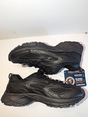 NWT! DR SCHOLL’S Black Careers Peppy Gel Insole Slip Resistant Work Shoe sz 7.5W