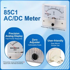 Analog Ammeter 85C1 DC 0-500mA Micro Amp Gauge Current Measurement Panel Meter