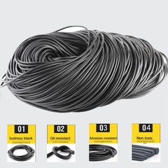 Solid Nitrile Rubber Cord Abrasion-resistant Oil-resistant seal Dia 2-30 mm