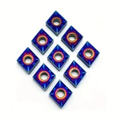 10pcs CNMG431 CNMG120404-MA Carbide Inserts Nano-Blue Coating Insert is Suitable