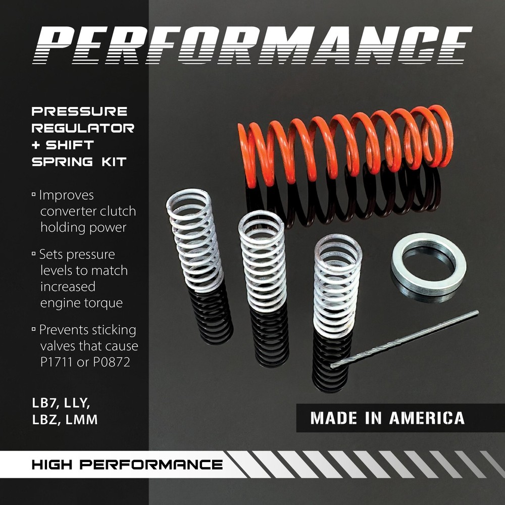 RATIOTEK, ALLISON 1000 PRESSURE REGULATOR SHIFT SPRING KIT- C,D & E SHIFT VALVES