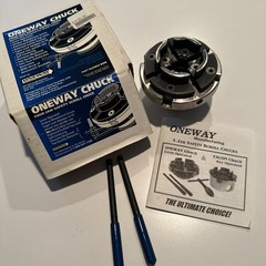 ONEWAY CHUCK 4 Jaw Scroll Chuck Part Number 2170 w/ 227 Adapter