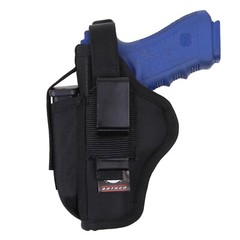 Rothco Black Adjustable Ambidextrous Tactical Belt Pistol Holster w/ Thumb Break