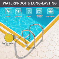 4 Inch X 30FT Anti Slip Safety Grip Tape Waterproof Traction Roll Light Yellow
