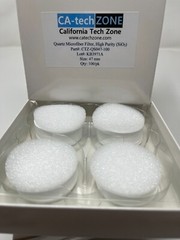 Quartz Microfiber Filter, High Purity (SiO2), (47 mm) (100/pk) CA-tech ZONE