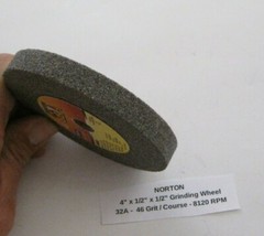 NORTON 4″ x 1/2″ x 1/2″ Grinding Wheel (32A) 46 Grit / Course – 8120 RPM –
