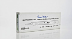 Pro Pack 10 Swann-Morton No.3 Stainless Steel Scalpel Handles Ref 0933