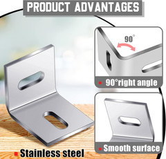 18 Pcs Heavy Duty Wood Table Top Expansion Bracket Steel Z Clips Fastener Connec