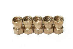 Brass 5/8-Inch OD x 1/2-Inch Female NPT Compression Connector FittingPack of 5