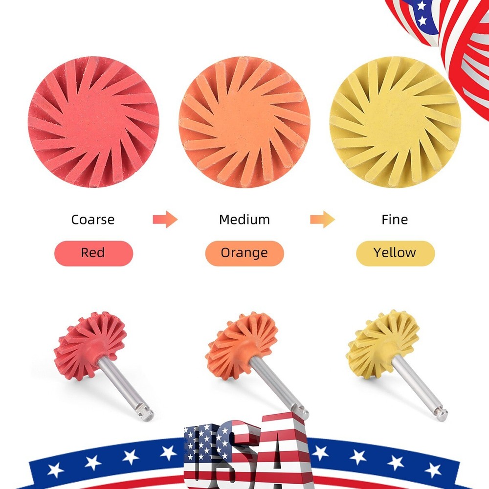 AZDENT Dental Composite Polishing Wheel RA 2.35mm Coarse/Medium/Fine Disc