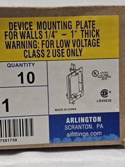Arlington LV1 Single Gang Low Voltage Mounting Bracket ▪︎ 10-Pack 😁