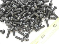 Machine Screws M3.5 x 10 Phillips Pan Head Steel Black Oxide Lot of 75 #3273