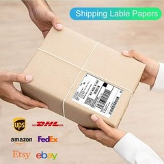 500 Fanfold 4×6” Direct Thermal Shipping Labels for Zebra and Rollo Printers