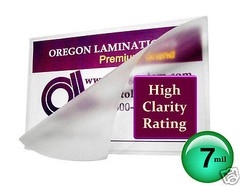 200/pack Legal size Hot Laminating Pouches 7 Mil 9 x 14-1/2 Clear 9×14.5