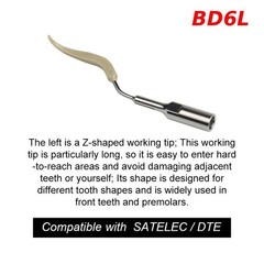 Ultrasonic Dental Scaler Implant Tips Cleaning Orthodontic Fit for SATELEC / DTE