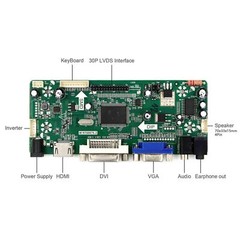 HDMI VGA DVI LCD Controller Board For 12.1in LB121S03-TL04 800×600 LCD Screen