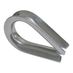 4PC 1/4″ Marine Heavy Duty Wire Rope Thimble 316 Stainless Steel Cable Protector