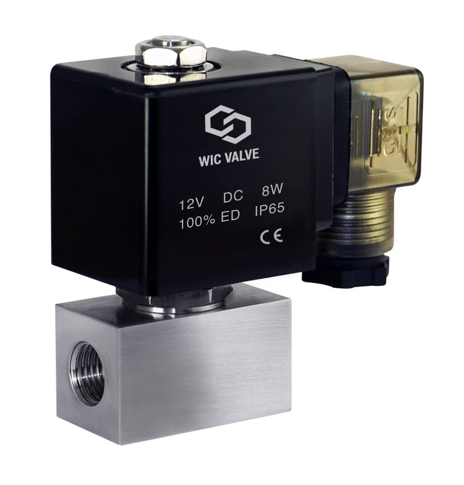 1/4″ Inch High Pressure 217 PSI Stainless Electric Solenoid Valve 12V DC NC