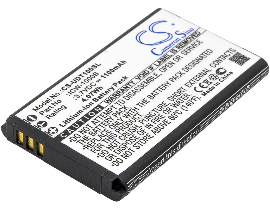 1100mAh Battery for UniData WPU-7700,WPU-7800,WPU-7800B,WPU-7800B-US ICW-1000B