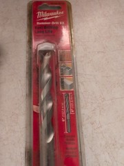 1/2 inch x 5 1/2inch Concrete Anchor Bolt (with nuts & washer) 9 Total With Bit