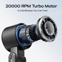 Portable Handheld Fan With Ice Cooling-5 Gear High Speed Turbo Personal Fan