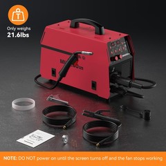 ARCCAPTAIN 6-in-1 Aluminum MIG Welder, 200A Flux Core MIG/Gas MIG/Lift TIG