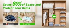 Vacuum Seal Bags for Clothing with Wireless Electric Pump – Travel & Home Use,