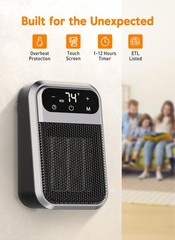 Givebest Cyber 800W Plug in Heater with ECO Mode Save Energy – Portable Outle…