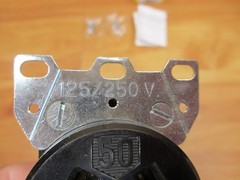 Hubbell HBL7962 *NEW* Receptacle Single Straight Blade 50A NEMA 10-50R 125/250V