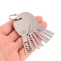 Stainless Steel Comb Lock Tools 9In1 Full Set Repair Tool Bypass Method