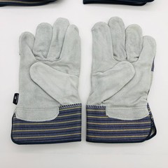 MCR Safety 1400 Split Leather Palm Work Gloves Size XL Safety Cuff 2.5″L 3 Pair