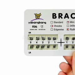 20 packs Dental metal Orthodontic Braces Brackets Mini Roth 022″Slot 3 Hooks #3
