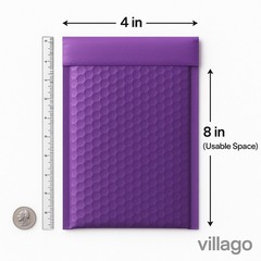 Purple Poly Bubble Mailers 4×8 6.5×10 8.5×12 10.5×16 Self Seal Envelopes