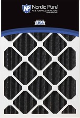 Nordic Pure 20X20X4 Actual Size 19 1/2 X 19 1/2 X 3 5/8 Pure Carbon Pleated
