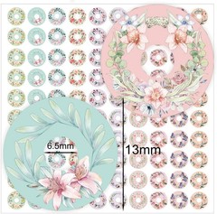 2000 Pcs Hole Reinforcement Stickers, 0.25 inch, Assorted Color | Wreath Designs