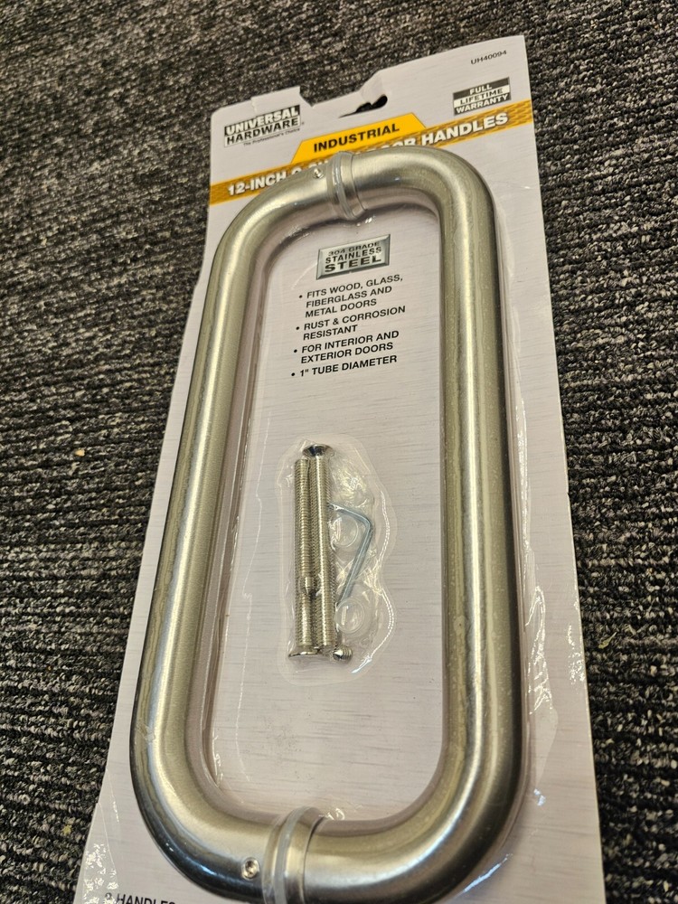 Universal Hardware Pull Handle C Style Stainless Steel 12″ UH40094