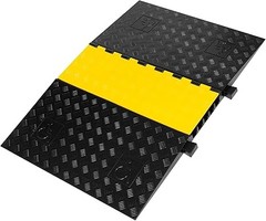 Rubber Cable Protector Ramp 5 Channel ADA Compliant Low Profile Drive Over