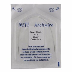 Dental Orthodontic White Color Coated Niti Arch Wire Round Super Elastic Ovoid