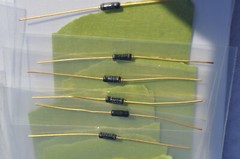 Eleven (11) Vintage CCZL Diodes W/Gold Plated Axial Leads-Various Values/Ratings