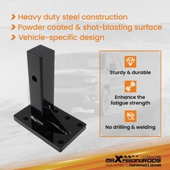 Adjustable Pintle Hitch Bracket 3-Position for 2″ Receiver Heavy Duty 20000 lbs