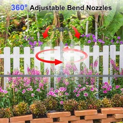 1-Set Drip Irrigation System, 20Ft 5/16″ Hose Garden Watering Misting System …