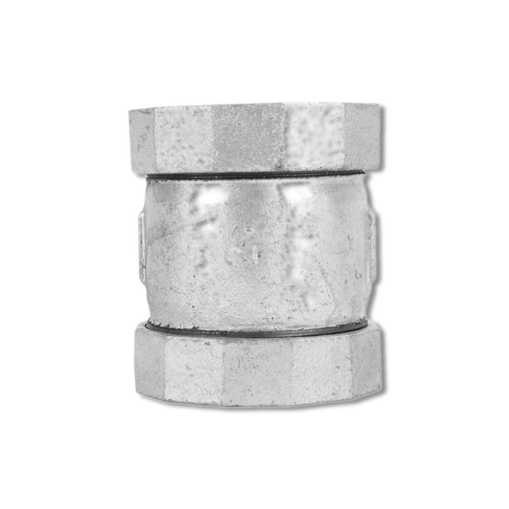STZ Industries 2 in X 2 in X 3 in Galvanized Malleable Iron Coupling 311CCL-2