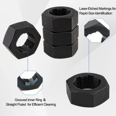 Axle Spindle Threading Set, 10pc Thread Chaser Rethreading Kit, Axle Thread R…