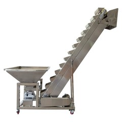 Industrial Stainless Steel Bucket Elevator 220V 400W Automatic Feeding Machine