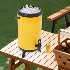 Stainless Steel Insulated Beverage Dispenser,Cold and Hot Drink Dispenser