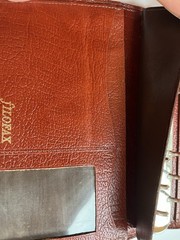 Vintage Filofax Winchester Organizer 4CL Real Calf Leather Brown Personal Size