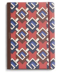 Authentic Gucci Luxury Notebook Journal Geometric G Red Blue New With Gift Box