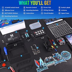 P1Y APP / 230FT Wireless Remote Control Switch Panel Lights Circuit Relay System