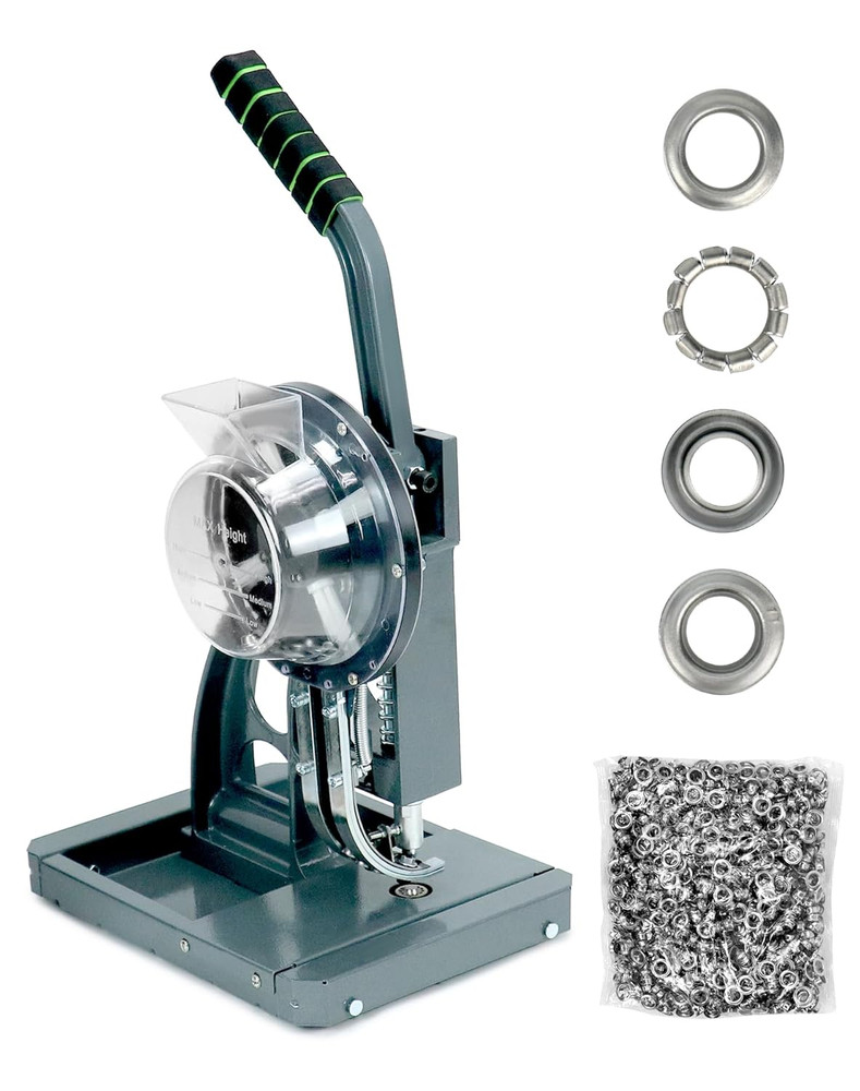Semi-Automatic Grommet Machine, Heavy Duty Hand Press Eyelet Grommet Machine, Pu